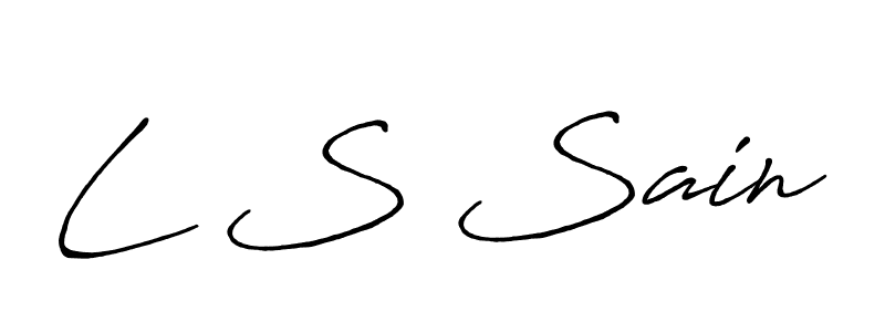 How to make L S Sain signature? Antro_Vectra_Bolder is a professional autograph style. Create handwritten signature for L S Sain name. L S Sain signature style 7 images and pictures png