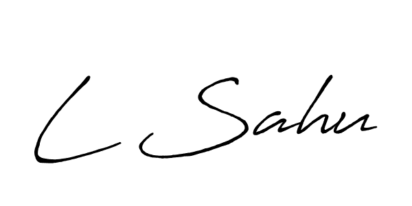 You should practise on your own different ways (Antro_Vectra_Bolder) to write your name (L Sahu) in signature. don't let someone else do it for you. L Sahu signature style 7 images and pictures png