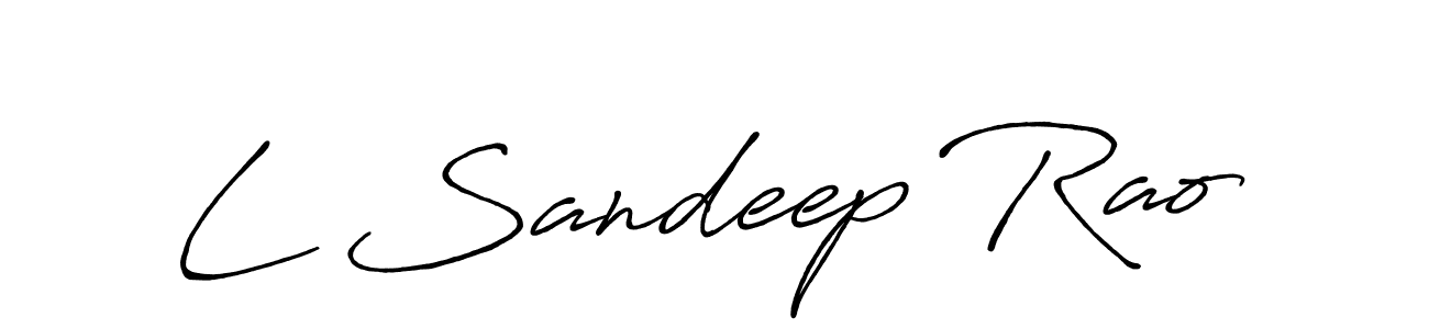 How to Draw L Sandeep Rao signature style? Antro_Vectra_Bolder is a latest design signature styles for name L Sandeep Rao. L Sandeep Rao signature style 7 images and pictures png