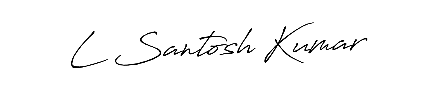 It looks lik you need a new signature style for name L Santosh Kumar. Design unique handwritten (Antro_Vectra_Bolder) signature with our free signature maker in just a few clicks. L Santosh Kumar signature style 7 images and pictures png