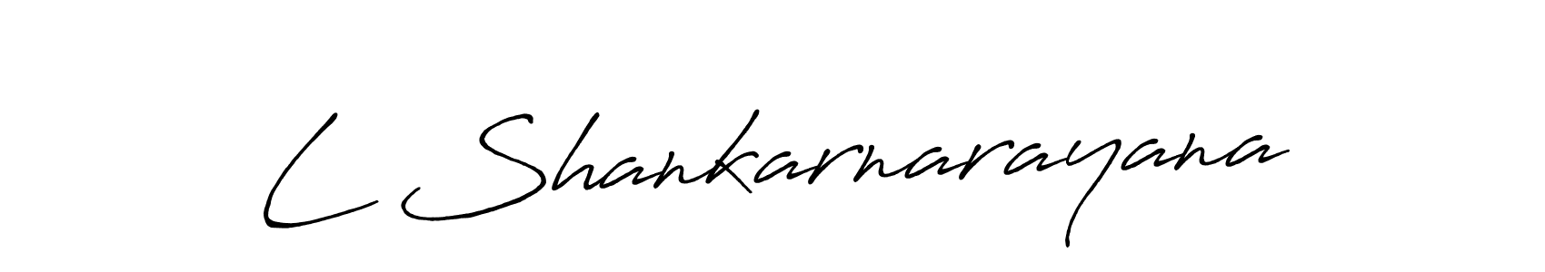 Design your own signature with our free online signature maker. With this signature software, you can create a handwritten (Antro_Vectra_Bolder) signature for name L Shankarnarayana. L Shankarnarayana signature style 7 images and pictures png