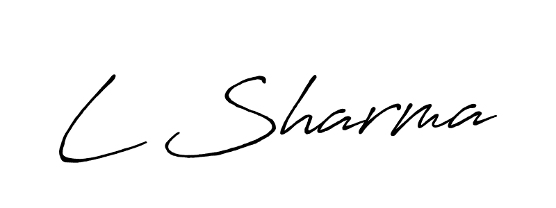 Similarly Antro_Vectra_Bolder is the best handwritten signature design. Signature creator online .You can use it as an online autograph creator for name L Sharma. L Sharma signature style 7 images and pictures png