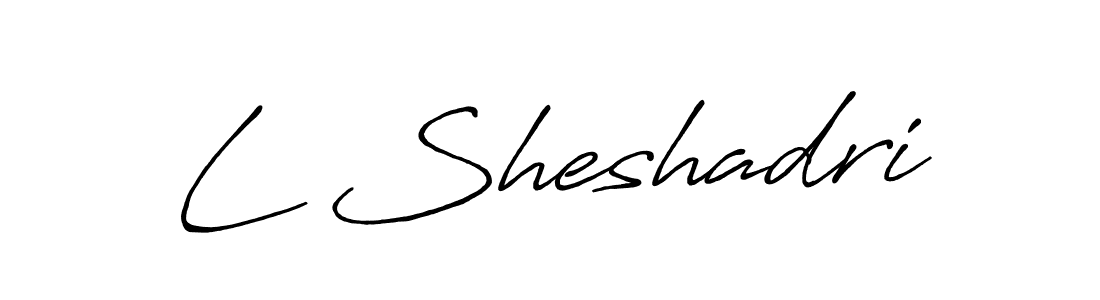 Similarly Antro_Vectra_Bolder is the best handwritten signature design. Signature creator online .You can use it as an online autograph creator for name L Sheshadri. L Sheshadri signature style 7 images and pictures png
