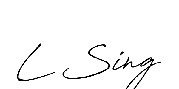 Also we have L Sing name is the best signature style. Create professional handwritten signature collection using Antro_Vectra_Bolder autograph style. L Sing signature style 7 images and pictures png