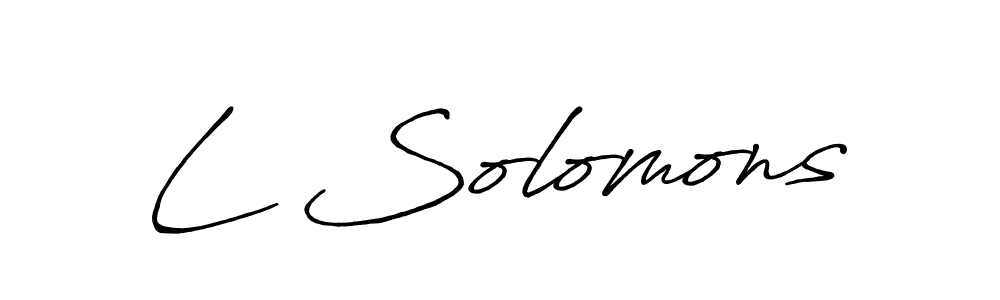 Also You can easily find your signature by using the search form. We will create L Solomons name handwritten signature images for you free of cost using Antro_Vectra_Bolder sign style. L Solomons signature style 7 images and pictures png