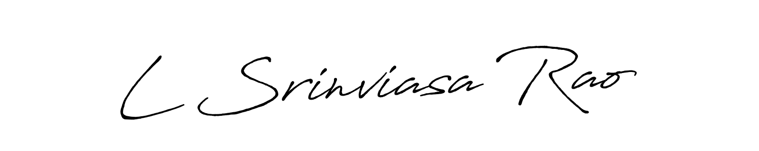 Design your own signature with our free online signature maker. With this signature software, you can create a handwritten (Antro_Vectra_Bolder) signature for name L Srinviasa Rao. L Srinviasa Rao signature style 7 images and pictures png