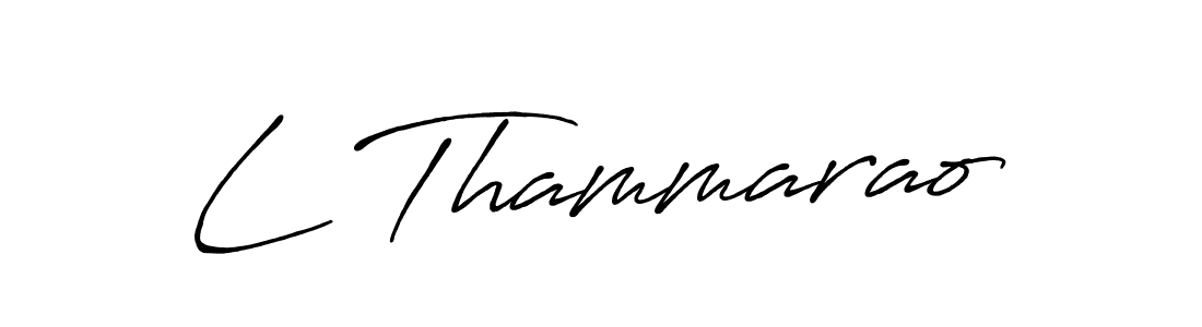 L Thammarao stylish signature style. Best Handwritten Sign (Antro_Vectra_Bolder) for my name. Handwritten Signature Collection Ideas for my name L Thammarao. L Thammarao signature style 7 images and pictures png