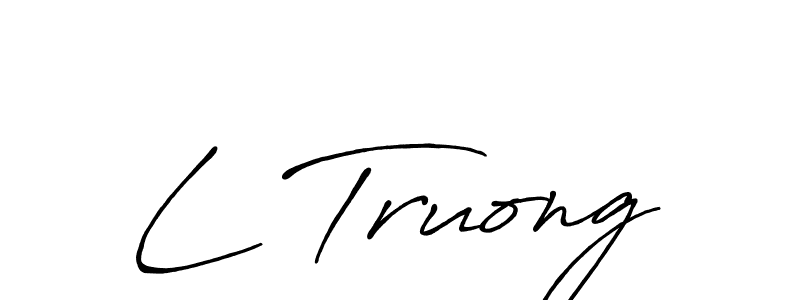 Use a signature maker to create a handwritten signature online. With this signature software, you can design (Antro_Vectra_Bolder) your own signature for name L Truong. L Truong signature style 7 images and pictures png