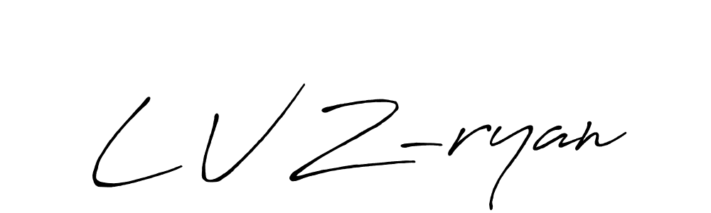 Once you've used our free online signature maker to create your best signature Antro_Vectra_Bolder style, it's time to enjoy all of the benefits that L V Z-ryan name signing documents. L V Z-ryan signature style 7 images and pictures png