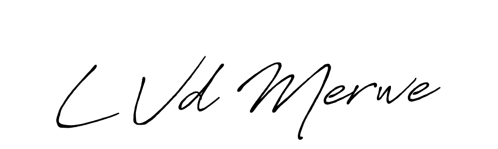 Make a beautiful signature design for name L Vd Merwe. With this signature (Antro_Vectra_Bolder) style, you can create a handwritten signature for free. L Vd Merwe signature style 7 images and pictures png