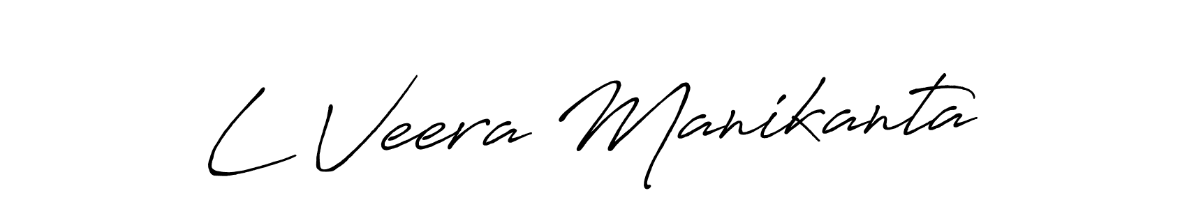 L Veera Manikanta stylish signature style. Best Handwritten Sign (Antro_Vectra_Bolder) for my name. Handwritten Signature Collection Ideas for my name L Veera Manikanta. L Veera Manikanta signature style 7 images and pictures png