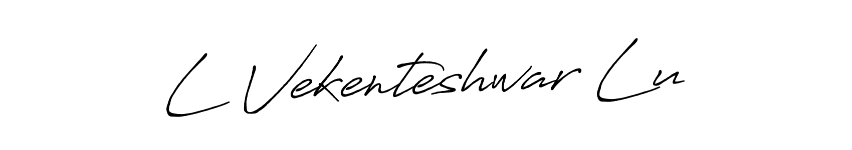 Design your own signature with our free online signature maker. With this signature software, you can create a handwritten (Antro_Vectra_Bolder) signature for name L Vekenteshwar Lu. L Vekenteshwar Lu signature style 7 images and pictures png
