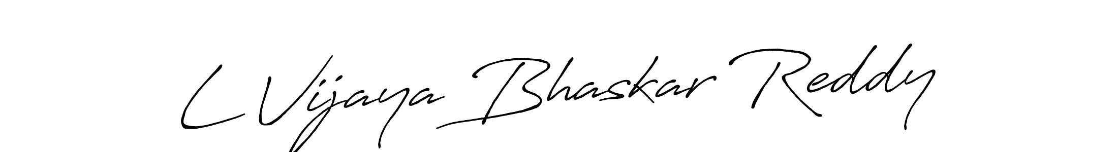 L Vijaya Bhaskar Reddy stylish signature style. Best Handwritten Sign (Antro_Vectra_Bolder) for my name. Handwritten Signature Collection Ideas for my name L Vijaya Bhaskar Reddy. L Vijaya Bhaskar Reddy signature style 7 images and pictures png