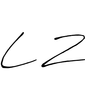 It looks lik you need a new signature style for name L Z. Design unique handwritten (Antro_Vectra_Bolder) signature with our free signature maker in just a few clicks. L Z signature style 7 images and pictures png