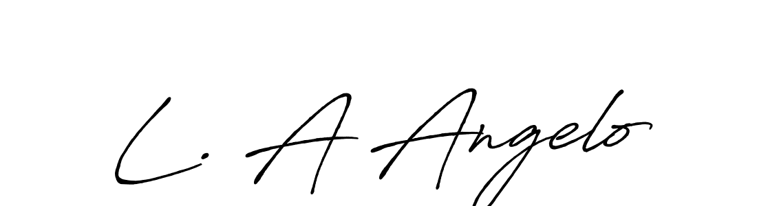L. A Angelo stylish signature style. Best Handwritten Sign (Antro_Vectra_Bolder) for my name. Handwritten Signature Collection Ideas for my name L. A Angelo. L. A Angelo signature style 7 images and pictures png