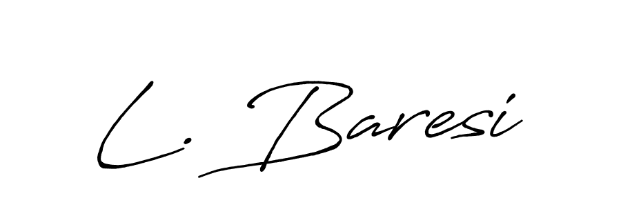 Create a beautiful signature design for name L. Baresi. With this signature (Antro_Vectra_Bolder) fonts, you can make a handwritten signature for free. L. Baresi signature style 7 images and pictures png