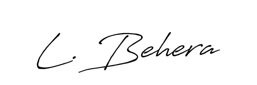 It looks lik you need a new signature style for name L. Behera. Design unique handwritten (Antro_Vectra_Bolder) signature with our free signature maker in just a few clicks. L. Behera signature style 7 images and pictures png