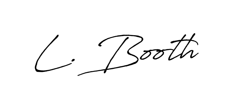 Best and Professional Signature Style for L. Booth. Antro_Vectra_Bolder Best Signature Style Collection. L. Booth signature style 7 images and pictures png