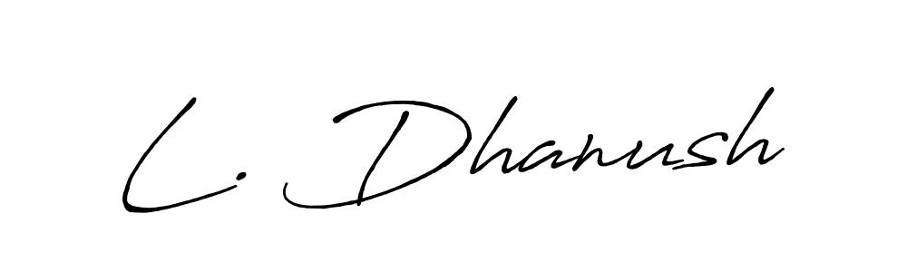 Make a beautiful signature design for name L. Dhanush. Use this online signature maker to create a handwritten signature for free. L. Dhanush signature style 7 images and pictures png