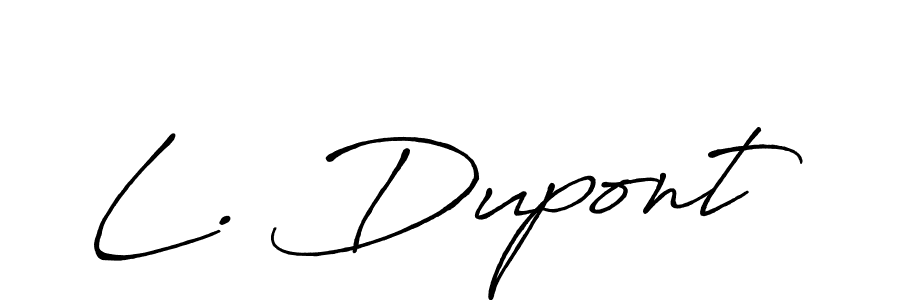 if you are searching for the best signature style for your name L. Dupont. so please give up your signature search. here we have designed multiple signature styles  using Antro_Vectra_Bolder. L. Dupont signature style 7 images and pictures png