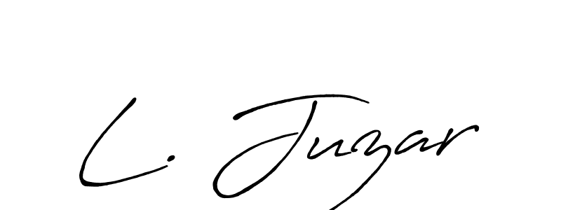 Once you've used our free online signature maker to create your best signature Antro_Vectra_Bolder style, it's time to enjoy all of the benefits that L. Juzar name signing documents. L. Juzar signature style 7 images and pictures png