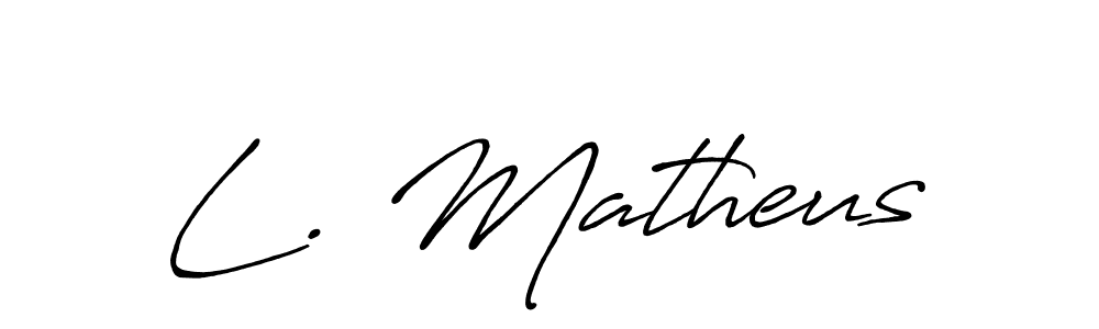 if you are searching for the best signature style for your name L. Matheus. so please give up your signature search. here we have designed multiple signature styles  using Antro_Vectra_Bolder. L. Matheus signature style 7 images and pictures png