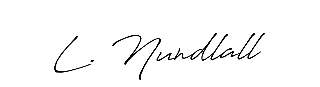 Similarly Antro_Vectra_Bolder is the best handwritten signature design. Signature creator online .You can use it as an online autograph creator for name L. Nundlall. L. Nundlall signature style 7 images and pictures png