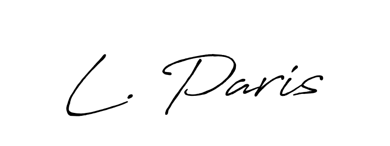 Antro_Vectra_Bolder is a professional signature style that is perfect for those who want to add a touch of class to their signature. It is also a great choice for those who want to make their signature more unique. Get L. Paris name to fancy signature for free. L. Paris signature style 7 images and pictures png