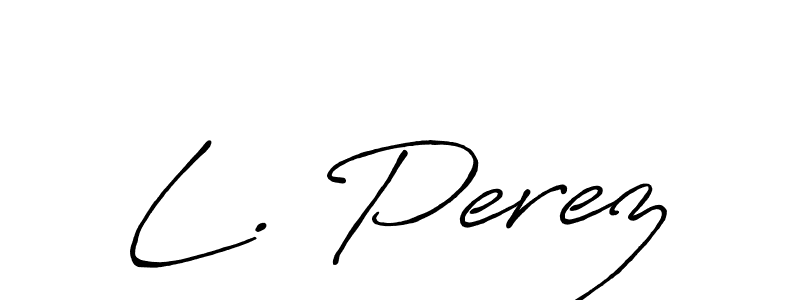 Also we have L. Perez name is the best signature style. Create professional handwritten signature collection using Antro_Vectra_Bolder autograph style. L. Perez signature style 7 images and pictures png