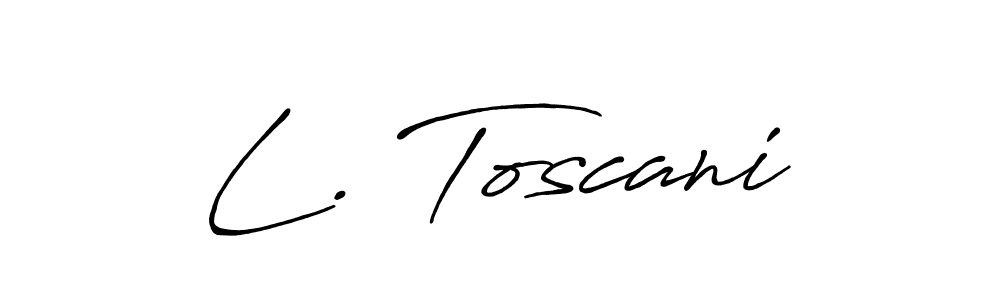 Once you've used our free online signature maker to create your best signature Antro_Vectra_Bolder style, it's time to enjoy all of the benefits that L. Toscani name signing documents. L. Toscani signature style 7 images and pictures png