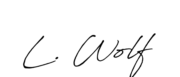 How to Draw L. Wolf signature style? Antro_Vectra_Bolder is a latest design signature styles for name L. Wolf. L. Wolf signature style 7 images and pictures png