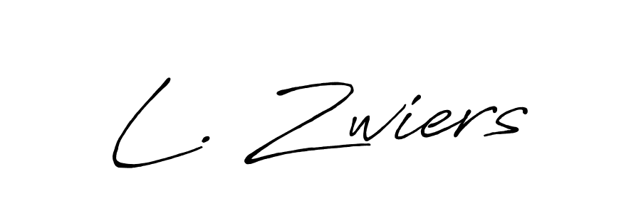 Also You can easily find your signature by using the search form. We will create L. Zwiers name handwritten signature images for you free of cost using Antro_Vectra_Bolder sign style. L. Zwiers signature style 7 images and pictures png