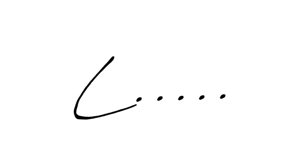 Design your own signature with our free online signature maker. With this signature software, you can create a handwritten (Antro_Vectra_Bolder) signature for name L...... L..... signature style 7 images and pictures png