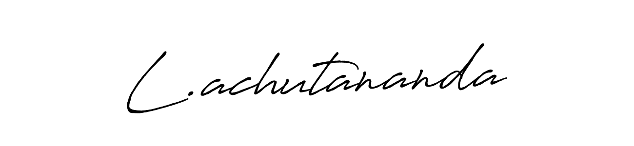 This is the best signature style for the L.achutananda name. Also you like these signature font (Antro_Vectra_Bolder). Mix name signature. L.achutananda signature style 7 images and pictures png