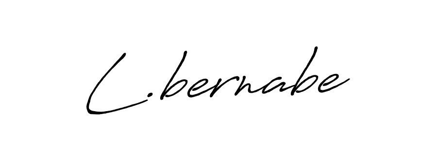 The best way (Antro_Vectra_Bolder) to make a short signature is to pick only two or three words in your name. The name L.bernabe include a total of six letters. For converting this name. L.bernabe signature style 7 images and pictures png