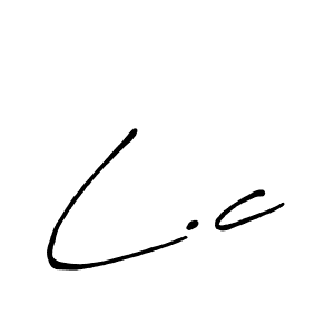 L.c stylish signature style. Best Handwritten Sign (Antro_Vectra_Bolder) for my name. Handwritten Signature Collection Ideas for my name L.c. L.c signature style 7 images and pictures png