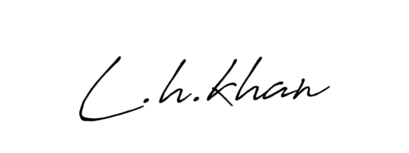 Similarly Antro_Vectra_Bolder is the best handwritten signature design. Signature creator online .You can use it as an online autograph creator for name L.h.khan. L.h.khan signature style 7 images and pictures png