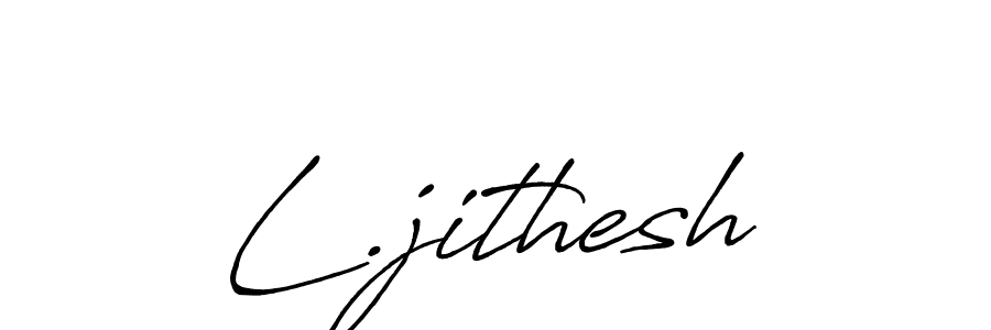 How to Draw L.jithesh signature style? Antro_Vectra_Bolder is a latest design signature styles for name L.jithesh. L.jithesh signature style 7 images and pictures png