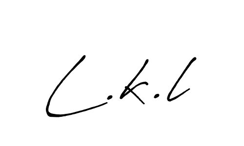 L.k.l stylish signature style. Best Handwritten Sign (Antro_Vectra_Bolder) for my name. Handwritten Signature Collection Ideas for my name L.k.l. L.k.l signature style 7 images and pictures png