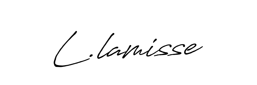 Make a beautiful signature design for name L.lamisse. With this signature (Antro_Vectra_Bolder) style, you can create a handwritten signature for free. L.lamisse signature style 7 images and pictures png