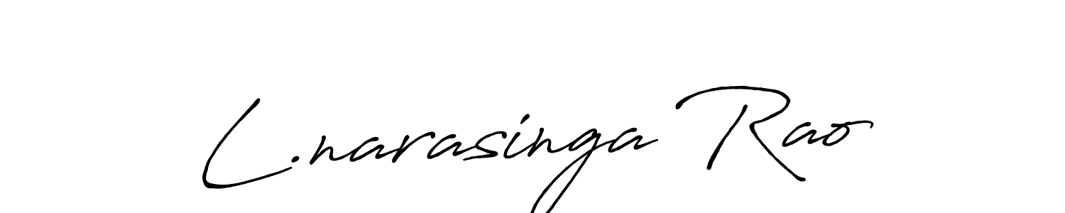Also we have L.narasinga Rao name is the best signature style. Create professional handwritten signature collection using Antro_Vectra_Bolder autograph style. L.narasinga Rao signature style 7 images and pictures png