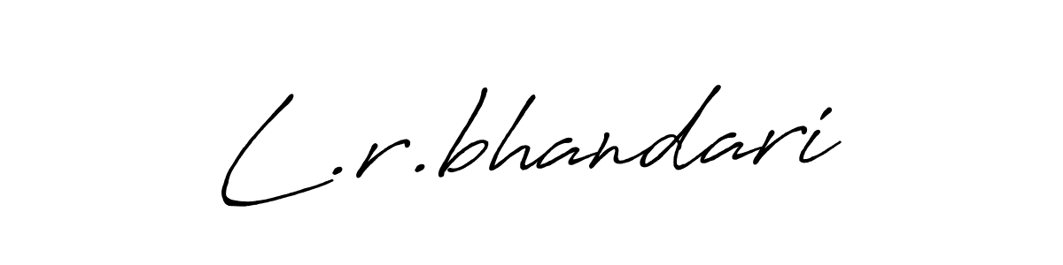 Design your own signature with our free online signature maker. With this signature software, you can create a handwritten (Antro_Vectra_Bolder) signature for name L.r.bhandari. L.r.bhandari signature style 7 images and pictures png