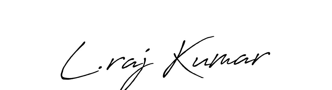 Also we have L.raj Kumar name is the best signature style. Create professional handwritten signature collection using Antro_Vectra_Bolder autograph style. L.raj Kumar signature style 7 images and pictures png