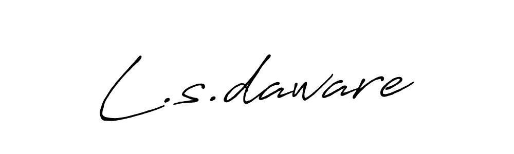 Best and Professional Signature Style for L.s.daware. Antro_Vectra_Bolder Best Signature Style Collection. L.s.daware signature style 7 images and pictures png