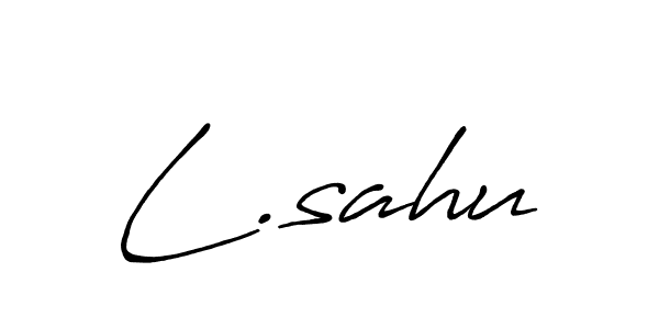 if you are searching for the best signature style for your name L.sahu. so please give up your signature search. here we have designed multiple signature styles  using Antro_Vectra_Bolder. L.sahu signature style 7 images and pictures png