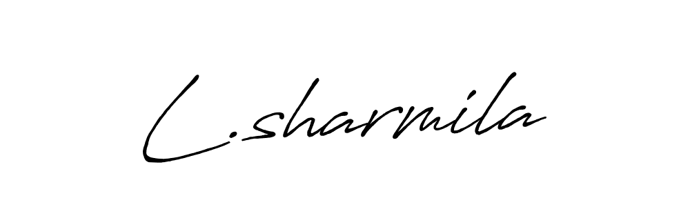 Also You can easily find your signature by using the search form. We will create L.sharmila name handwritten signature images for you free of cost using Antro_Vectra_Bolder sign style. L.sharmila signature style 7 images and pictures png