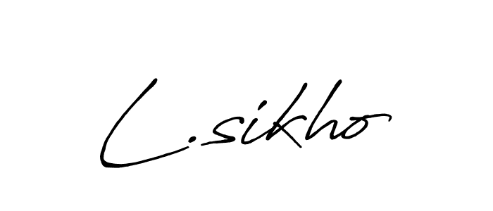 It looks lik you need a new signature style for name L.sikho. Design unique handwritten (Antro_Vectra_Bolder) signature with our free signature maker in just a few clicks. L.sikho signature style 7 images and pictures png