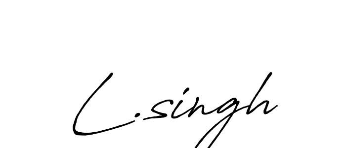 Make a beautiful signature design for name L.singh. With this signature (Antro_Vectra_Bolder) style, you can create a handwritten signature for free. L.singh signature style 7 images and pictures png