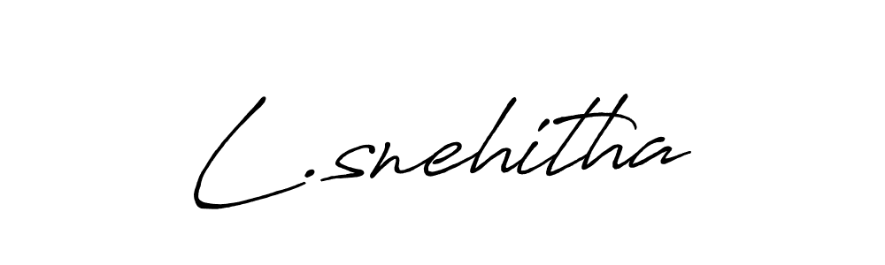 Make a beautiful signature design for name L.snehitha. With this signature (Antro_Vectra_Bolder) style, you can create a handwritten signature for free. L.snehitha signature style 7 images and pictures png