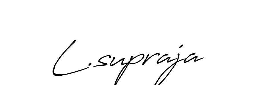 Check out images of Autograph of L.supraja name. Actor L.supraja Signature Style. Antro_Vectra_Bolder is a professional sign style online. L.supraja signature style 7 images and pictures png